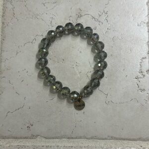 Ermish Elegant Gray Beaded Bracelet